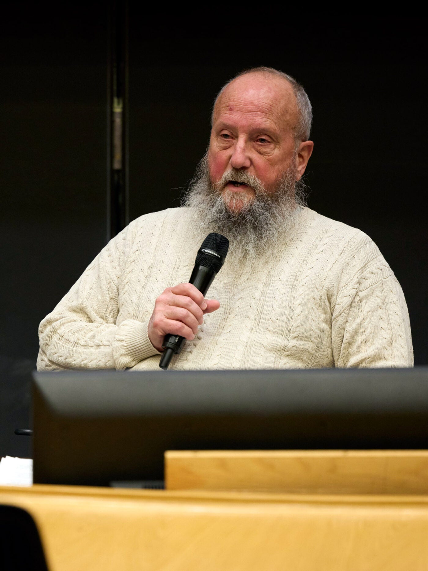 Jim Morris speaking at an event